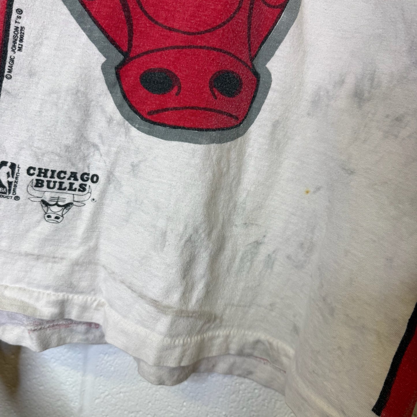 90's Chicago Bulls AOP T-Shirt Sz XL (B1764)