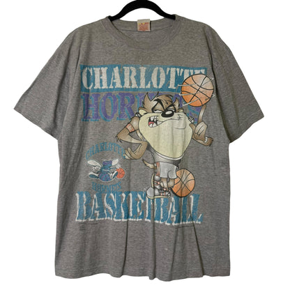 1998 Taz Charlotte Hornets NBA T-Shirt Sz M (B1630)
