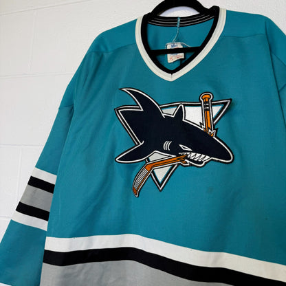 90s San Jose Sharks NHL Hockey Jersey Sz XXL (B2306)