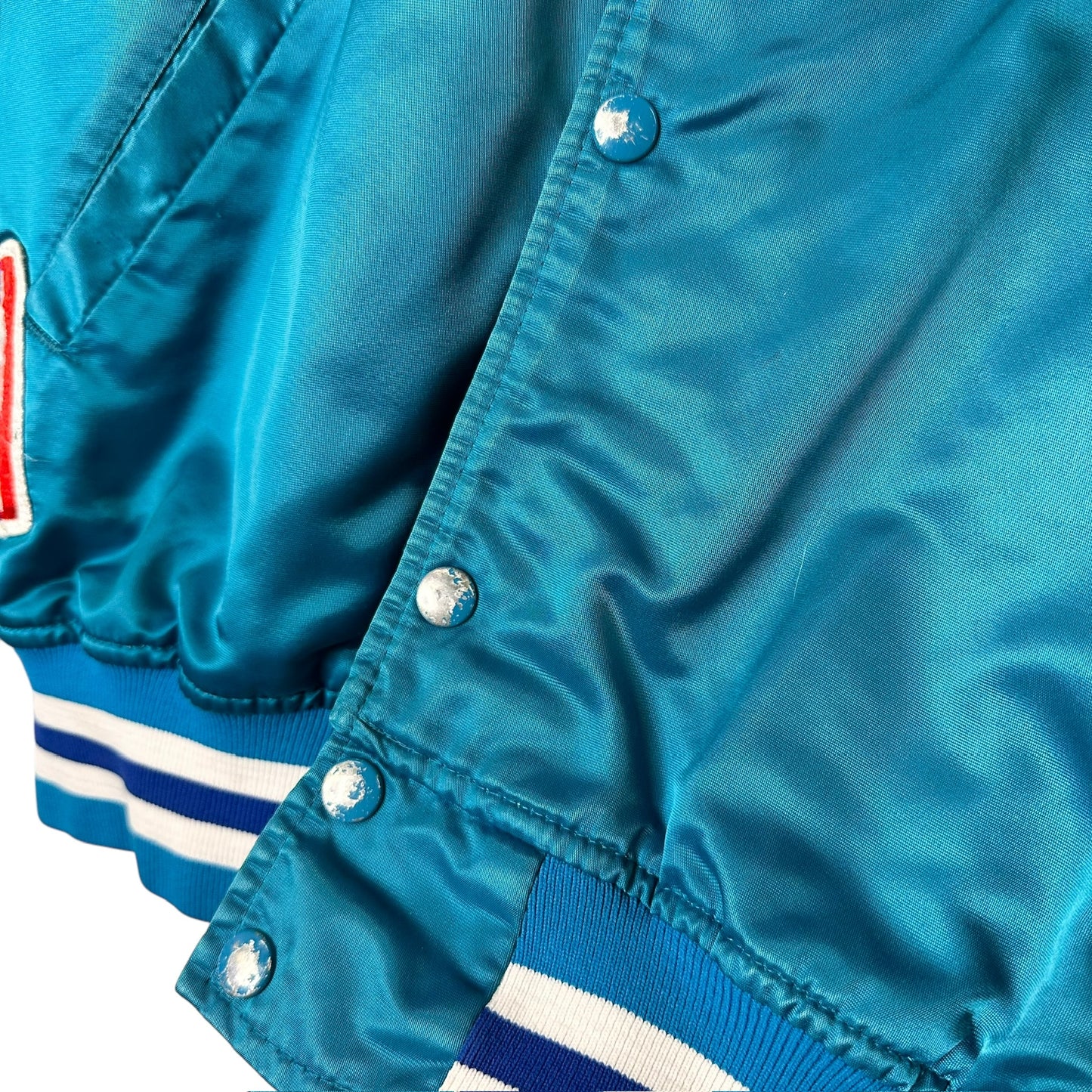 90's Charlotte Hornets NBA Starter Satin Jacket Sz M