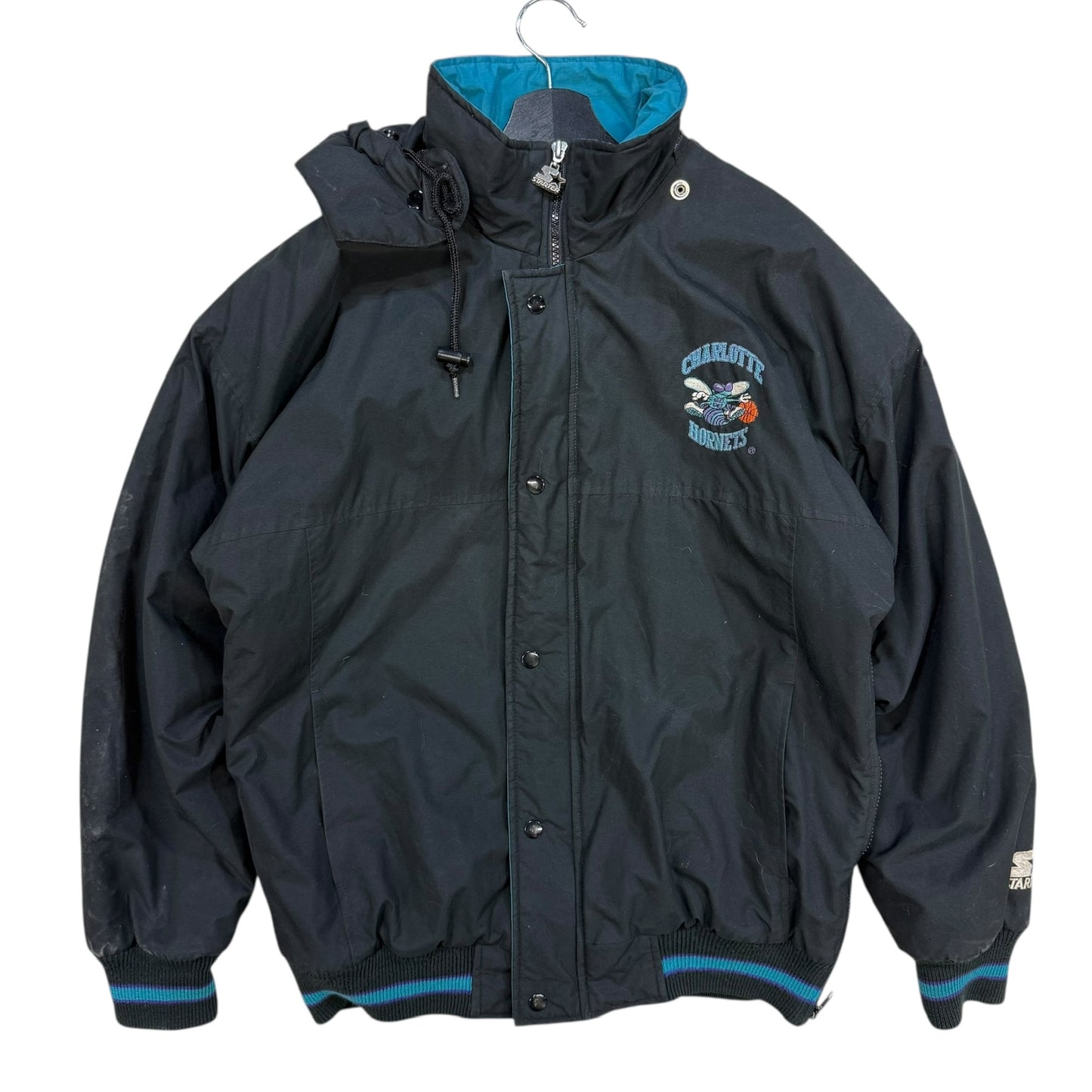 90s Charlotte Hornets NBA Starter Jacket Sz S