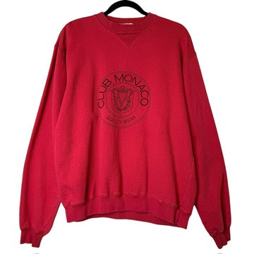 90's Club Monaco Crest Crewneck Sz L (B2014)