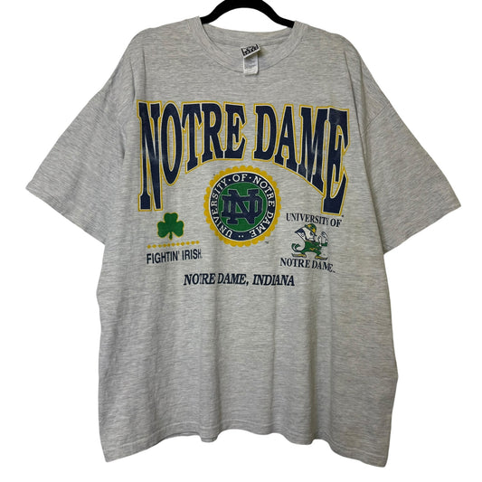 90's Notre Dame Fighting Irish NCAA T-Shirt Sz 2XL  (B2154)