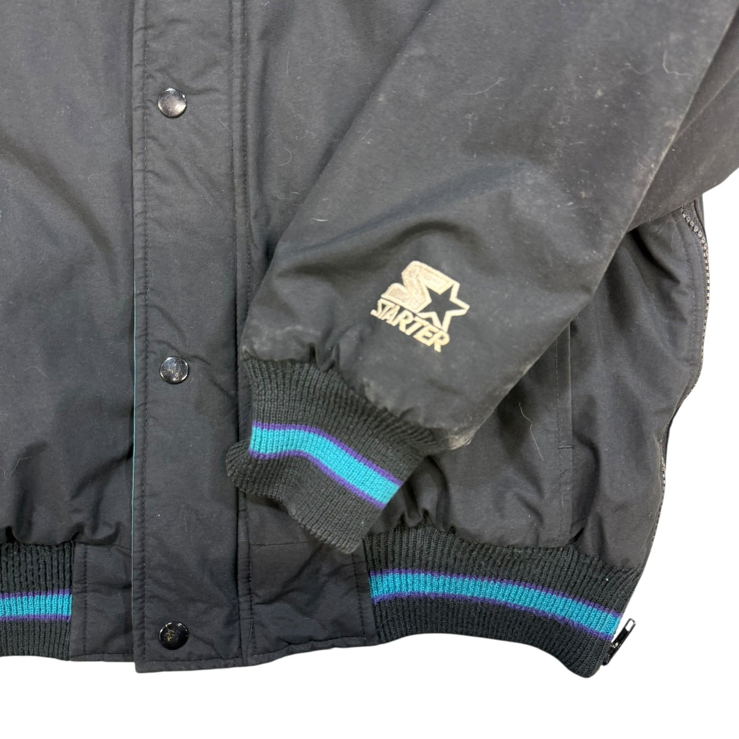 90s Charlotte Hornets NBA Starter Jacket Sz S