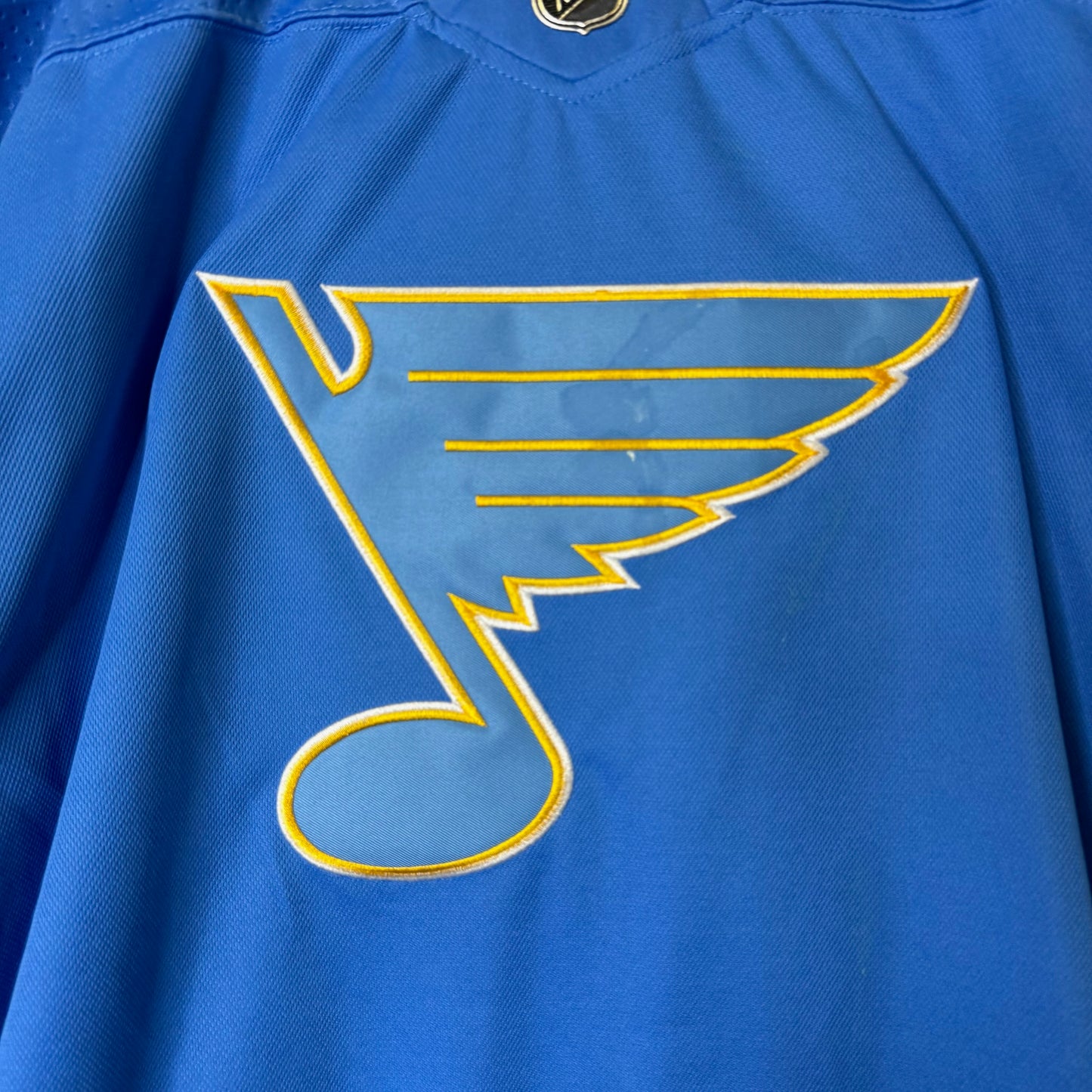 90's St Louis Blues NHL Adidas Brayden Shenn Autographed Jersey Sz 54
