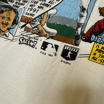 1993 MLB All Star Salem Comic Book T-shirt Sz XL (B1773)
