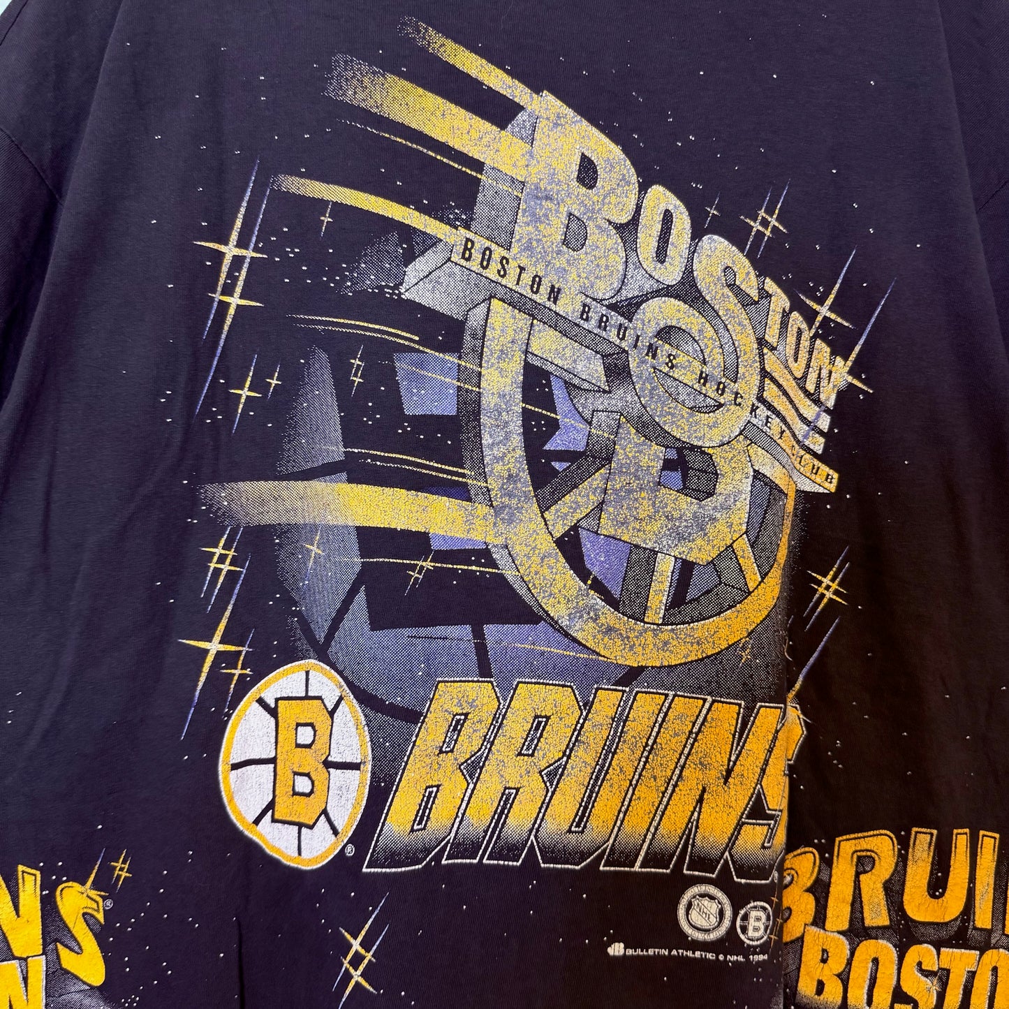1994 Boston Bruins Bulletin NHL AOP T-Shirt Sz XL (B2473)