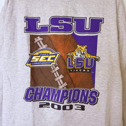 2003 LSU Tigers NCAA Champions Long Sleeve Sz XL (B2400)