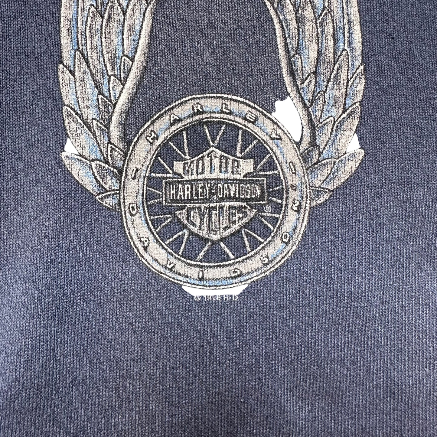 90s Harley Davidson Zip Up Hoodie (A6618)