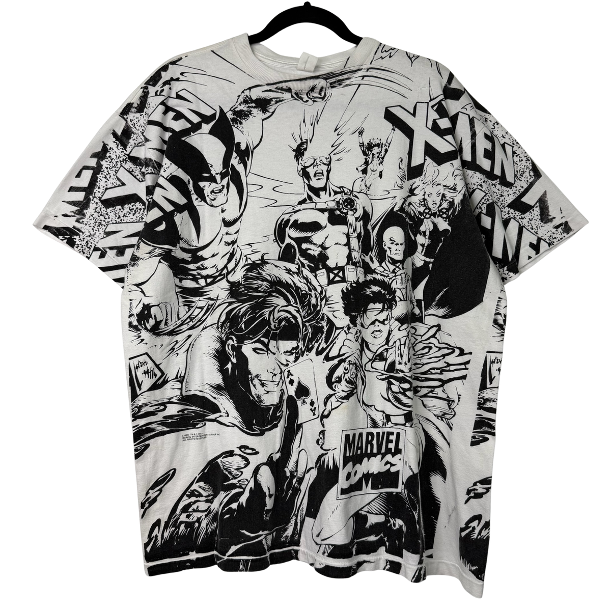 1993 Marvel X-Men All Over Print T-Shirt Sz XL