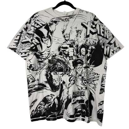 1993 Marvel X-Men All Over Print T-Shirt Sz XL