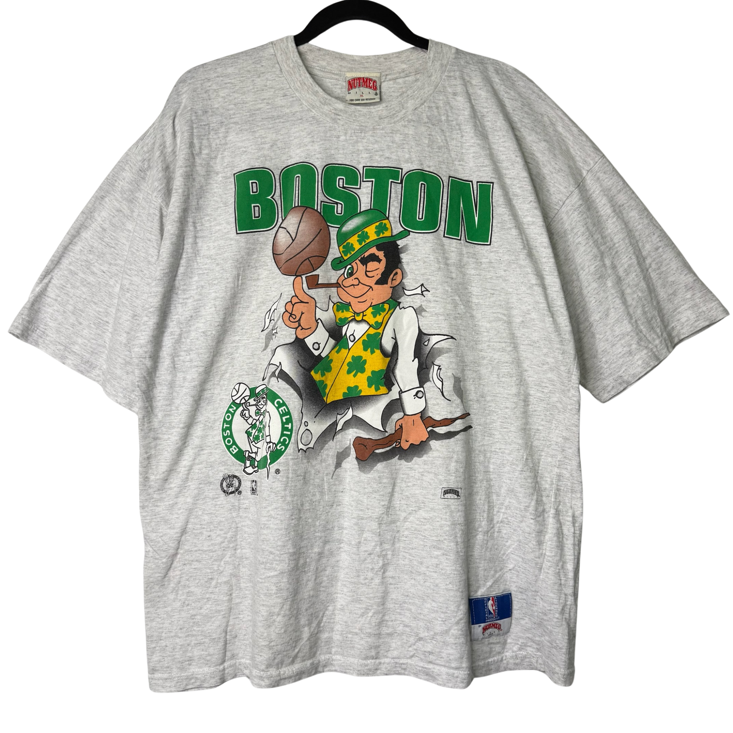 90s Boston Celtics NBA Nutmeg Breakthrough T-Shirt Sz XL