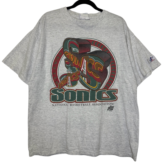 90s Seattle Super Sonics NBA T-Shirt Sz XL (B2852)