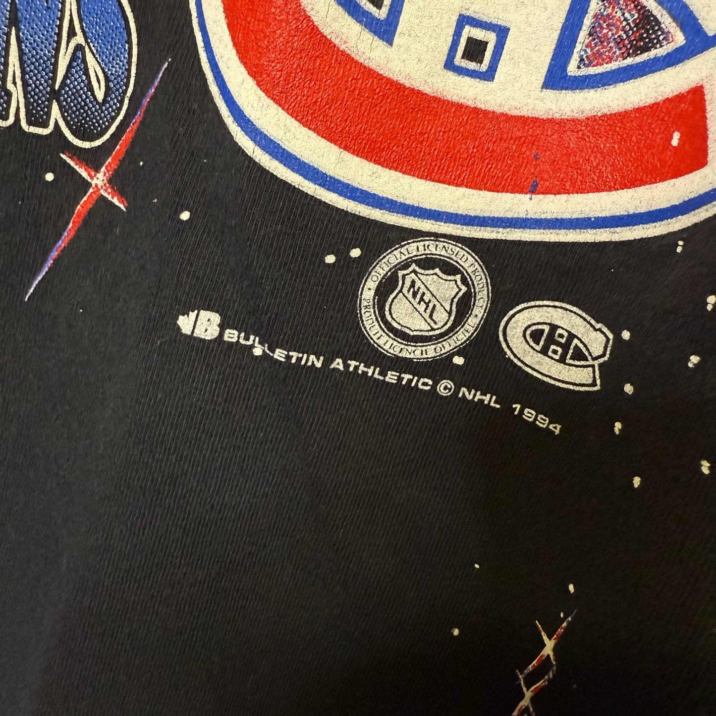 1994 Montreal Canadiens NHL Bulletin T-shirt Sz XL (B583)