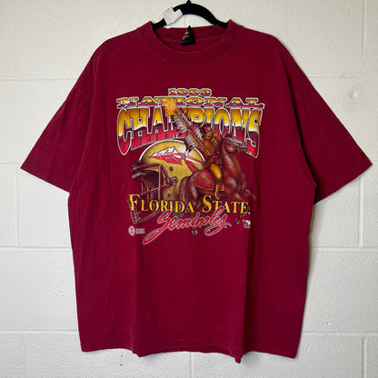 1993 FSU Florida State Champions Seminoles T-Shirt Sz XL (B2447)