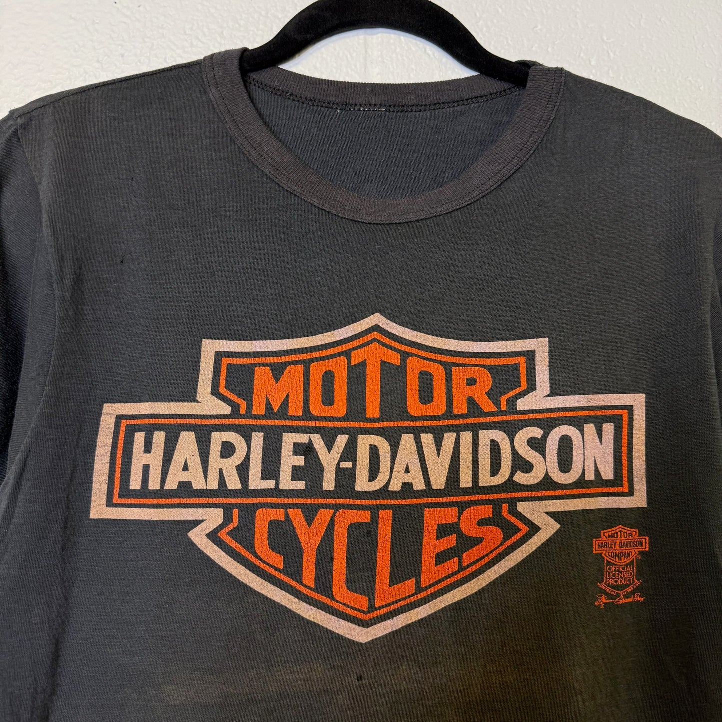 80's Harley Davidson Crest T-Shirt Sz M (B472)
