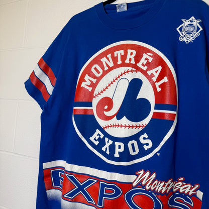 90s Montreal Expos MLB Salem T-Shirt Sz L (B2873)