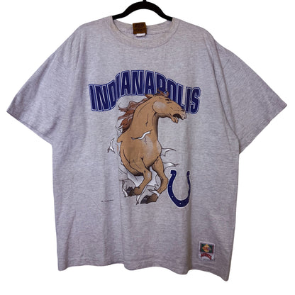 1993 Indianapolis Colts Nutmeg Breakthrough NFL T-shirt Sz XL (B2325)