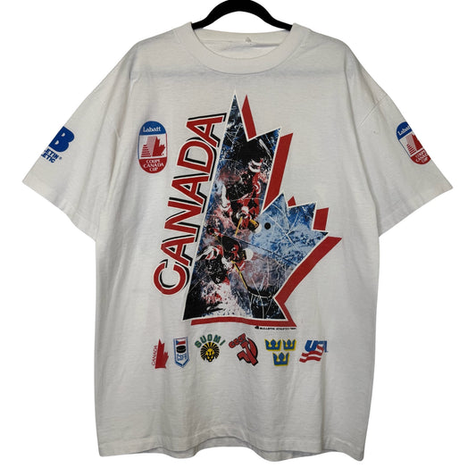 1991 Team Canada Hockey Bulletin Athletics T-Shirt (B2992)