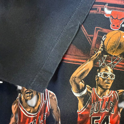 90's Chicago Bulls Nutmeg Triple Threat NBA T-shirt Sz XL