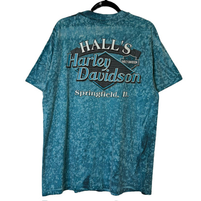 1993 Harley Davidson Hall's Springfield T-Shirt Sz L (B237)