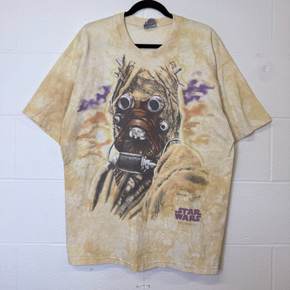 1997 Star Wars Movie Tusken Raider All Over Print T-shirt Sz XL (B2544)