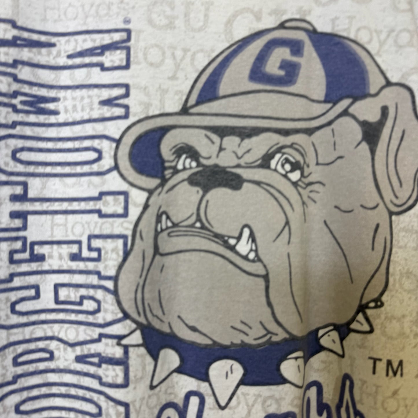 90's Georgetown Hoyas NCAA AOP T-Shirt Sz XL (B2166)