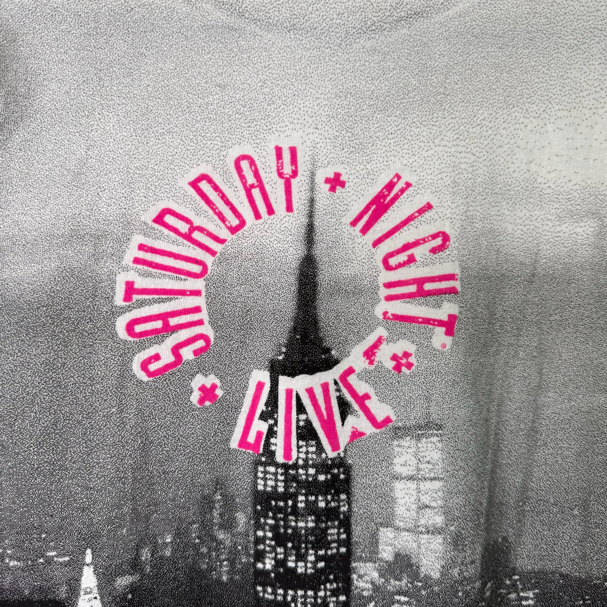 90s Saturday Night Live TV Show AOP T-Shirt Sz L