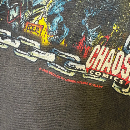 1998 Megadeth Chaos Comics Band T-Shirt Sz XL (B658)