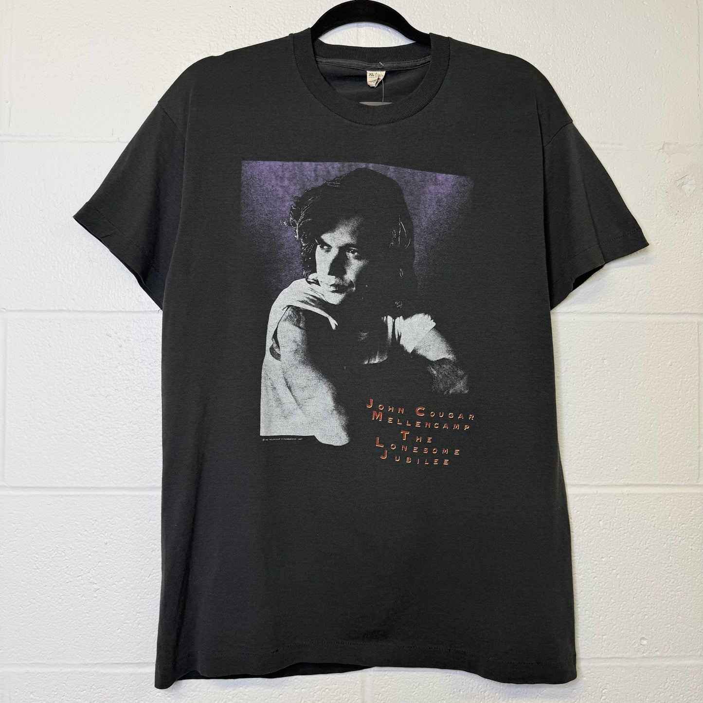 1987 John Mellencamp The Lonesome Jubilee Band T-Shirt Sz XL (A2043)