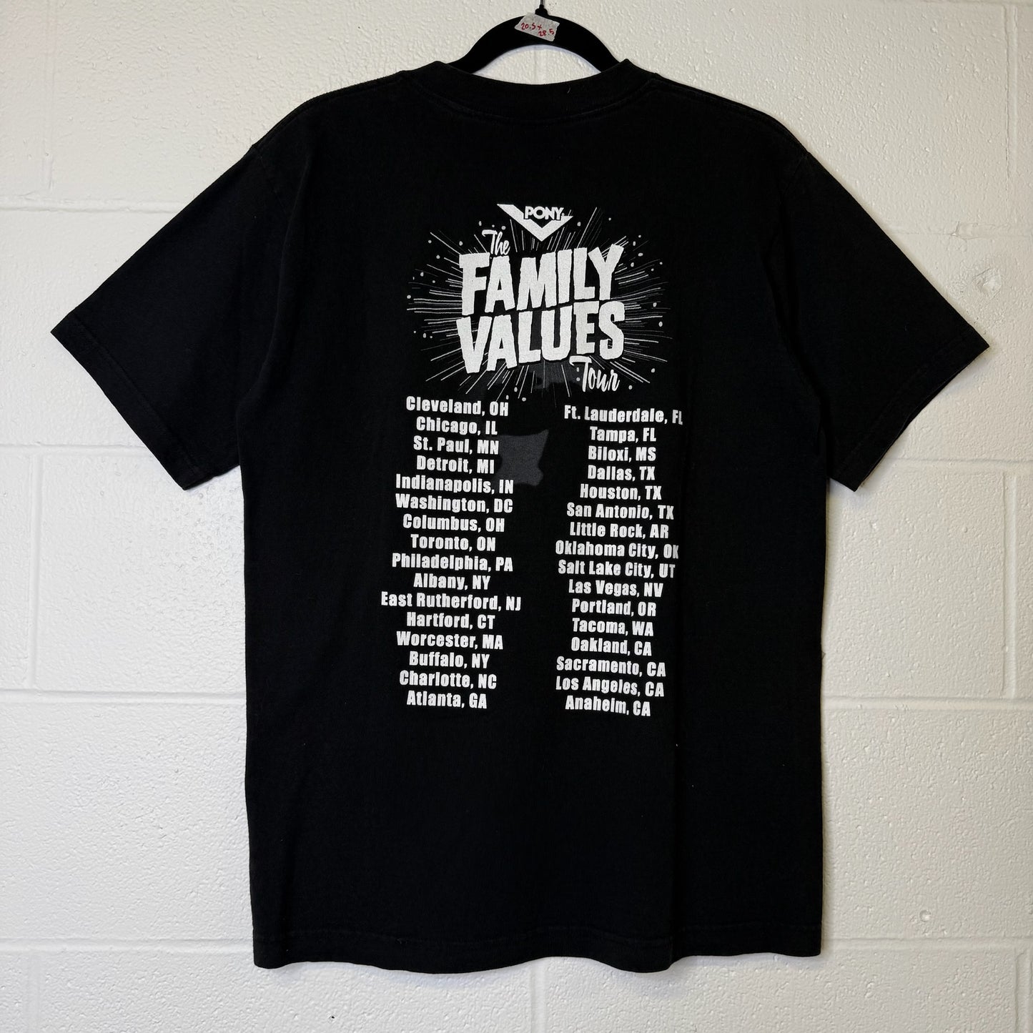 2001 Family Values Tour T-Shirt Sz M (B2058)