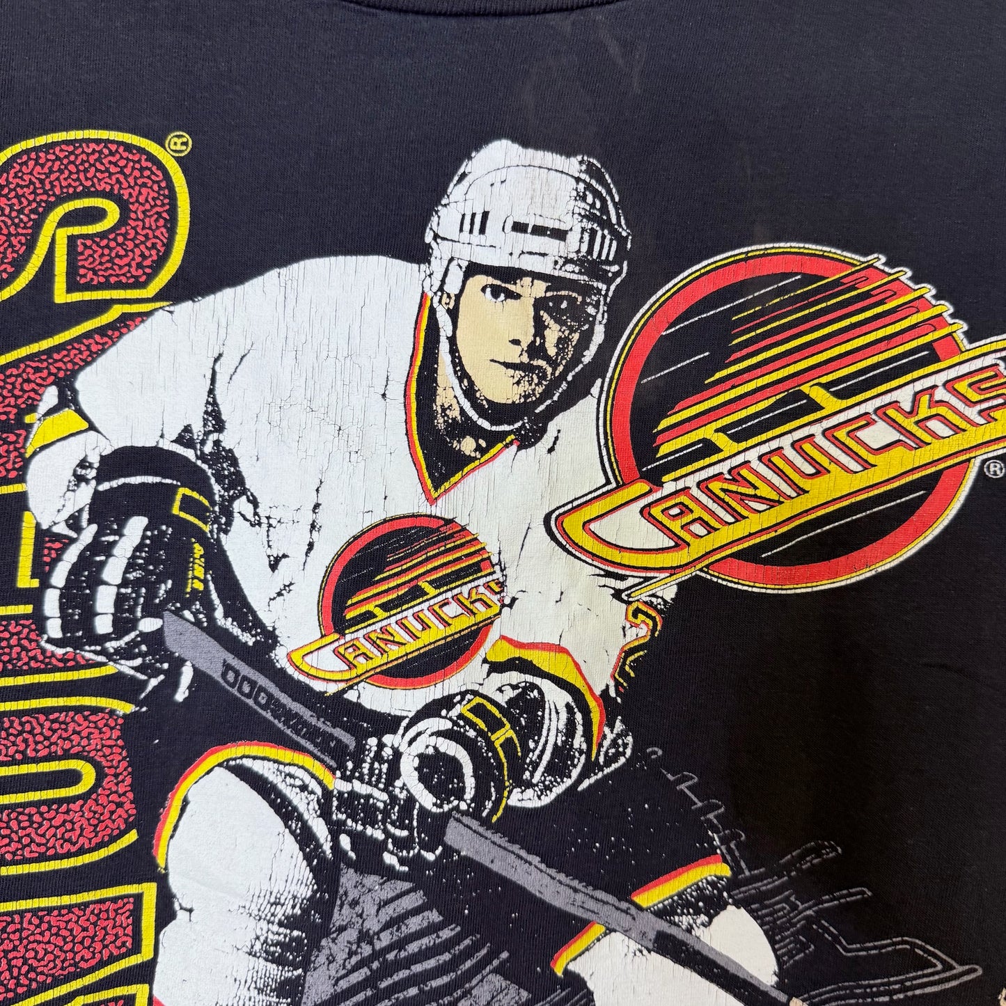 90's Vancouver Canucks NHL T-shirt Sz XL (B2543)