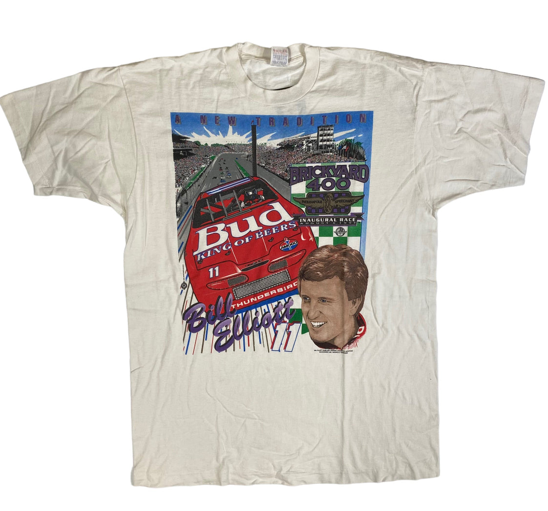 1994 Bill Elliot NASCAR Brickyard T-shirt Sz XL (L907)