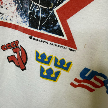 1991 Team Canada Hockey Bulletin Athletics T-Shirt (B2992)