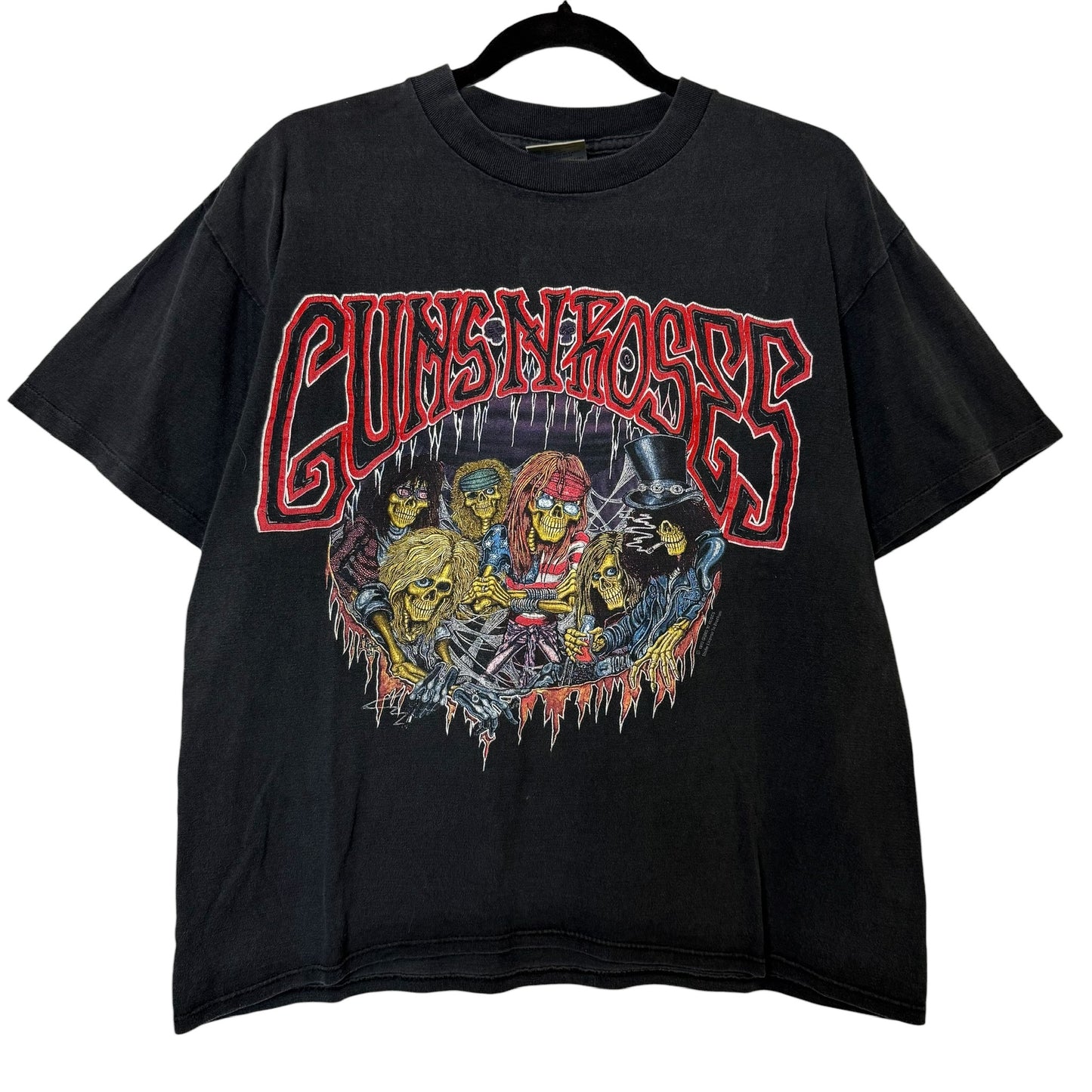 1992 Guns n Roses Tour T-shirt Sz L (B1006)
