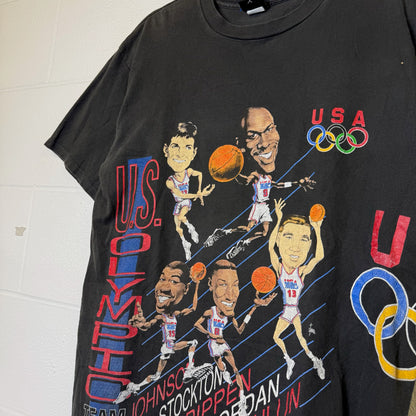1992 Olympic Basketball Dream Team NBA T-Shirt Sz M (B2814)