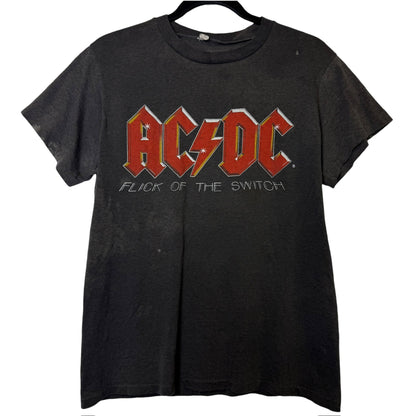 80's AC/DC Flick of The Switch T-shirt Sz L (B359)