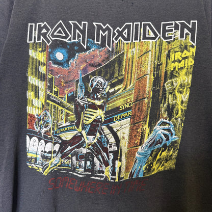80's Iron Maiden Somewhere in Time T-shirt Sz M (B358)