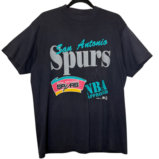 1991 San Antonio Spurs NBA T-Shirt Sz L (B2847)