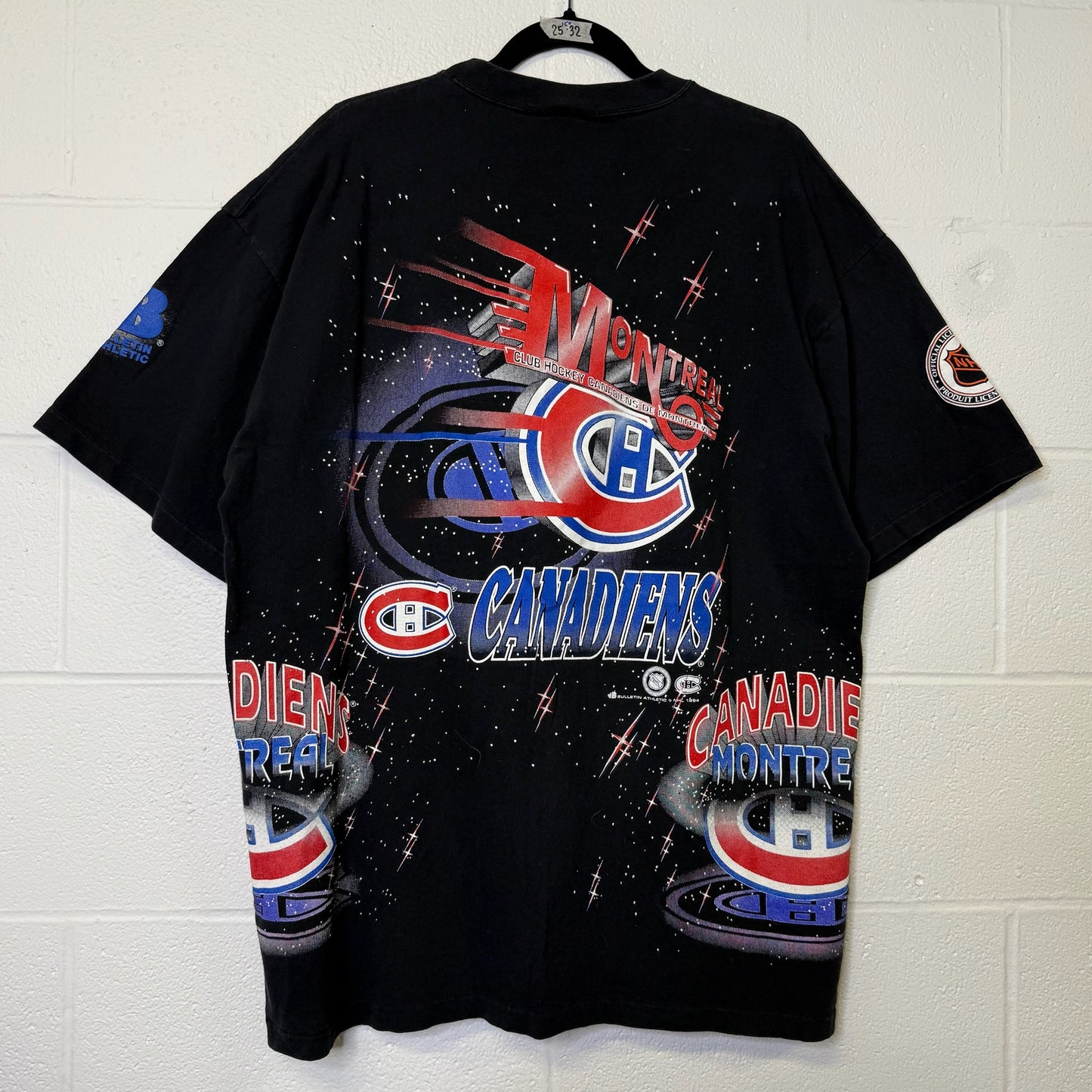 1994 Montreal Canadiens NHL Bulletin T-shirt Sz XL (B583)