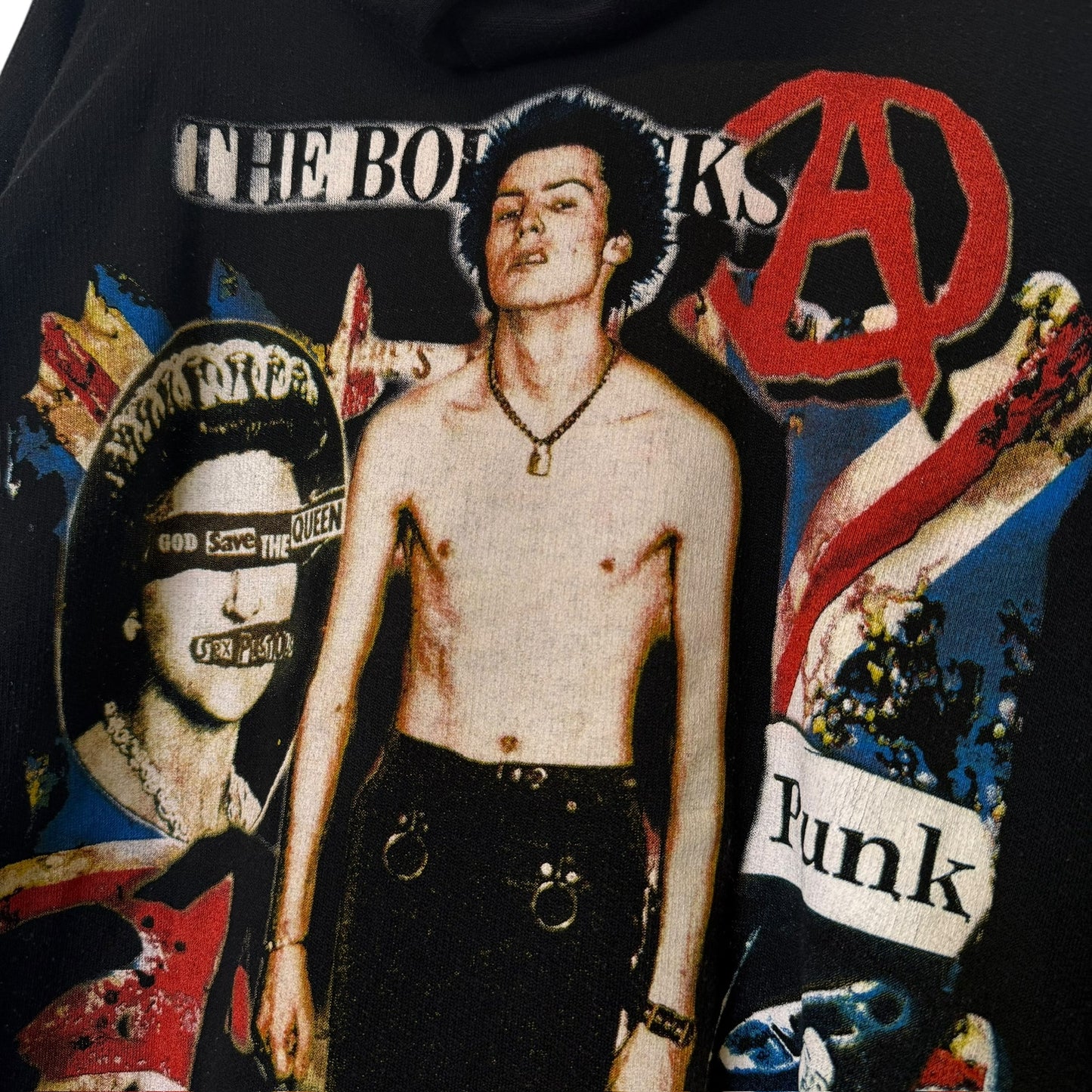 90's Sid Vicious Punk Hoodie Sz XL