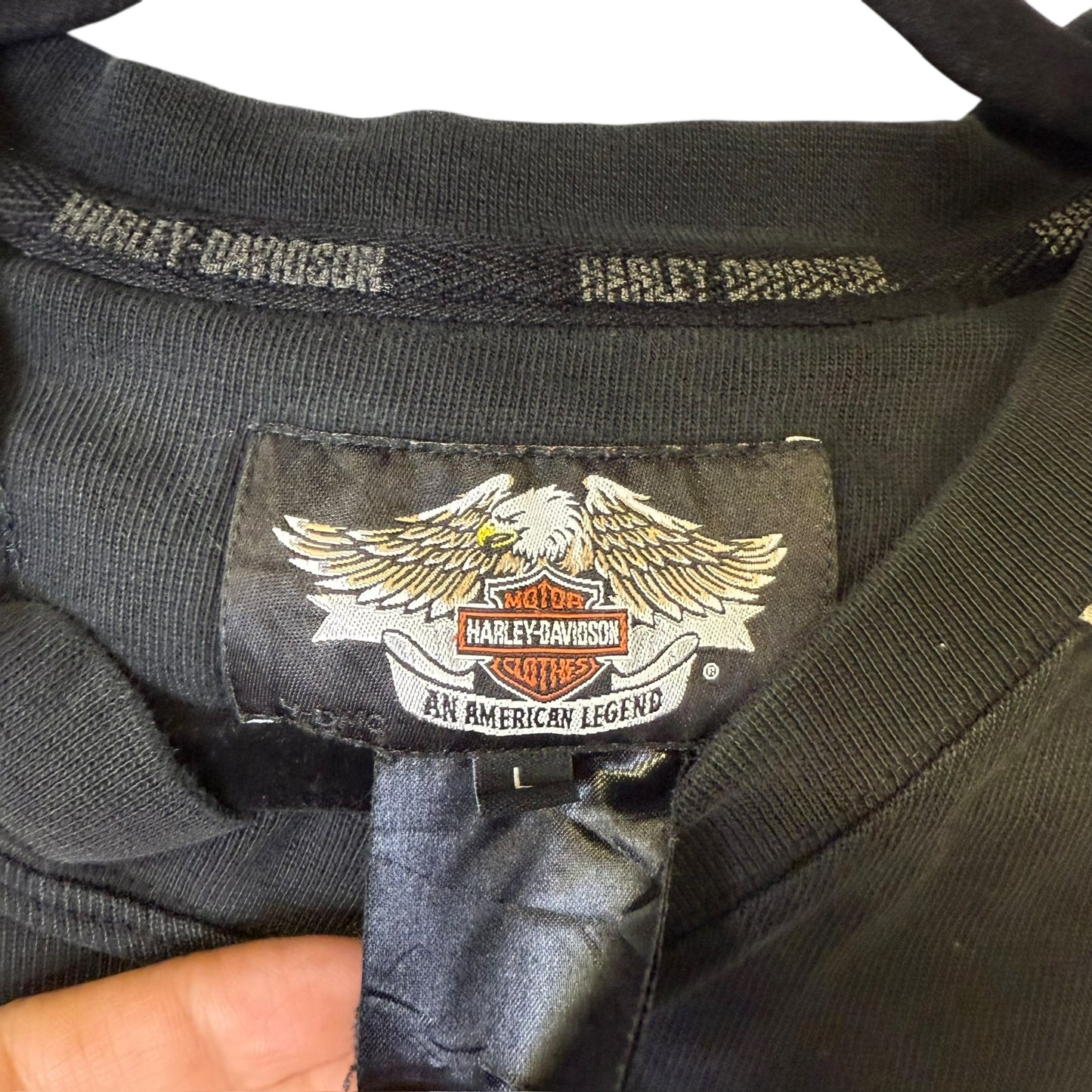 2000s Harley Davidson Skull Long Sleeve Sz L (B1931)