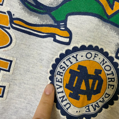 90's Notre Dame Fighting Irish NCAA Crewneck Sweater Sz M (B2353)