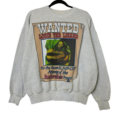 1998 Louis Lizard Budweiser Beer Crewneck Sz L (B571)