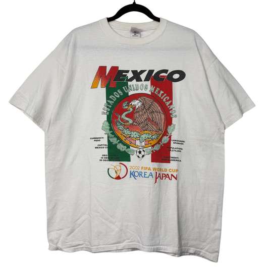 2002 World Cup Mexico Soccer T-Shirt Sz XL