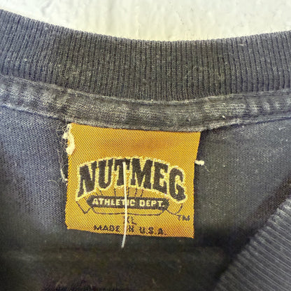 90’s Muhammed Ali Boxing Nutmeg Stats T-shirt Sz XL (A6492)