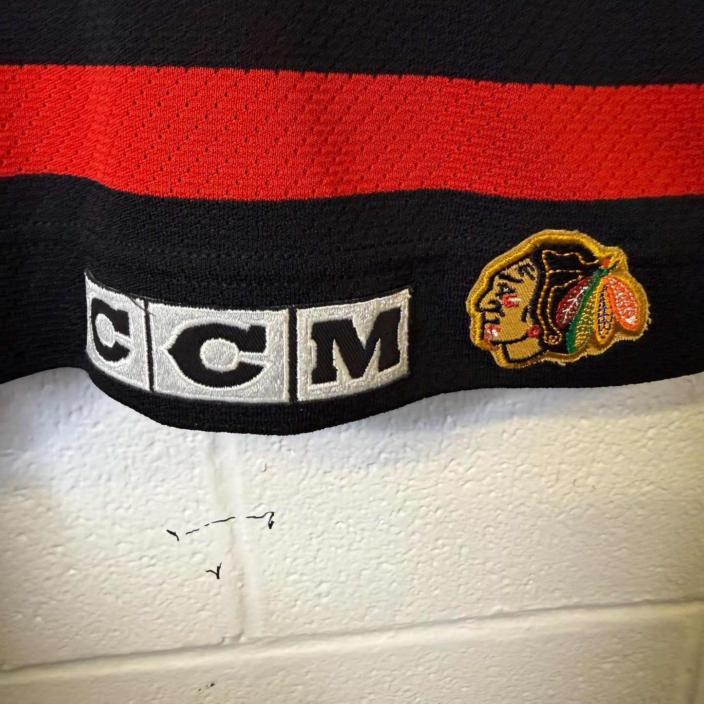 90s Chicago Blackhawks Hockey NHL Jersey CCM Sz M (B1983)