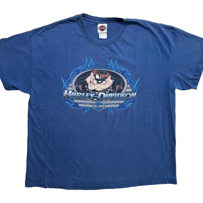 2000s Tasmanian Devil Harley Davidson T-shirt Sz 2XL (A5682)