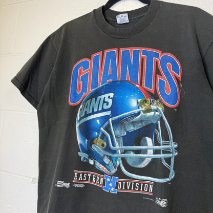 90s New York Giants NFL Salem Helmet T-Shirt Sz L (B2834)