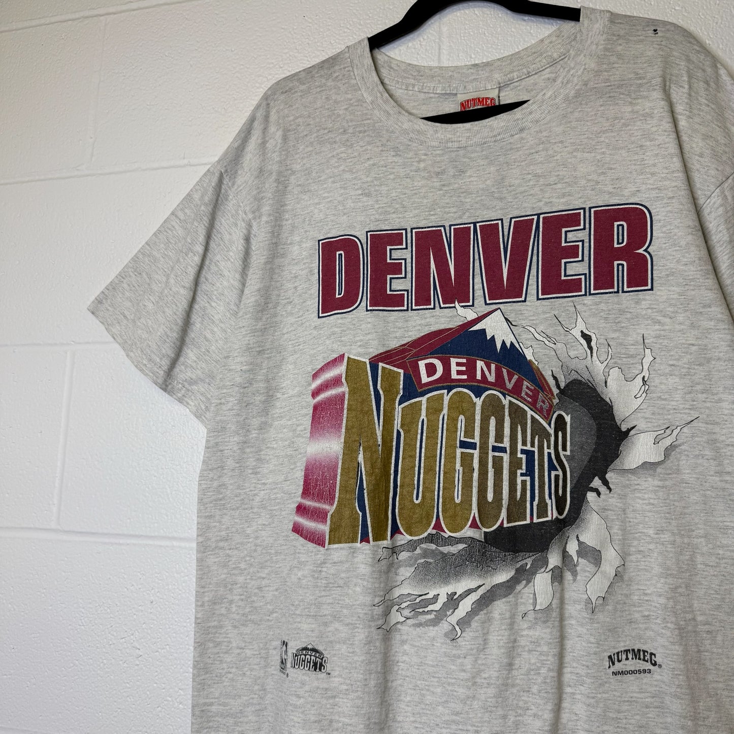 90's Denver Nuggets Nutmeg Breakthrough T-Shirt Sz XL (B2071)